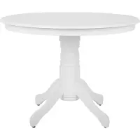 Beliani Table De Repas Akron Blanc