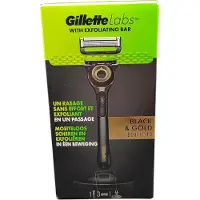 Gillette Rasoir mécanique Labs pour homme, rasoir avec élément nettoyant + 2 lames