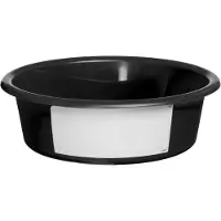 Hofman Mangeoire 6 l noir avec étiquette blanche (cheval veau mouton)