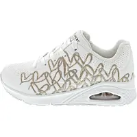 SKECHERS JGoldcrown : Uno - Golden Heart blanc rose 38