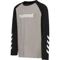 Hummel T-Shirt fonctionnel taupe / noir / blanc