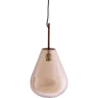 Light & Living Lampe suspendue en verre Leona Ø 33cm - verre ambré