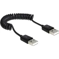 DeLOCK - Câble USB - USB (M) pour USB (M) - USB 2.0 - 60 cm - bobiné - noir