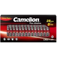 Camelion Batterie Plus Alkaline LR03 Micro AAA 28+8 Stk. - Batterie