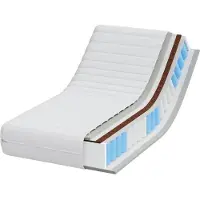 vidaXL Matelas Blanc 60 x 120 cm Ressort de poche