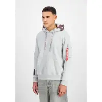 Alpha industries Sweat-shirt gris clair / lie de vin