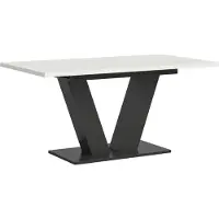 Ebuy24 Motion table de salle à manger 150x90 cm blanc.