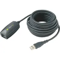 Techly ICUR3050 USB 3.0 Aktive Verlängerung, Superspeed, 5m, schwarz