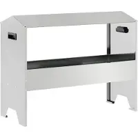 vidaXL Mangeoire pour animaux de ferme argent 79 x 35 x 62 cm