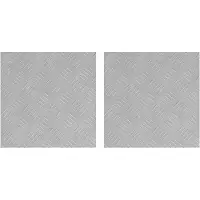 vidaXL Escalier Marchepied Carré 2 pcs Argent 40 x 40 cm Aluminium