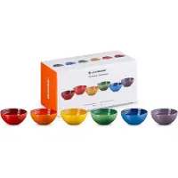 Le Creuset Lot de 6 coupelles à en-cas 12 cm Arc-en-ciel
