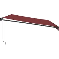 vidaXL Auvent manuel rouge vin 500x300 cm