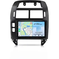 AWESAFE Autoradio pour VW Polo 9N 9A 2001-2009 : CarPlay sans fil, Android Auto, 4G, Wi-Fi, navigation GPS, 8 canaux, RDS, DSP, DAB+, Bluetooth, écran 9 pouces, 4+64 Go