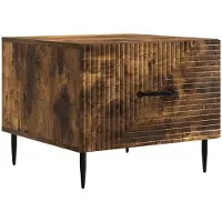 vidaXL Table basse en chêne fumé 49 x 50 x 40 cm en bois aggloméré