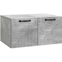 vidaXL Meuble TV mural , gris béton, 59,5 x 41 x 30 cm
