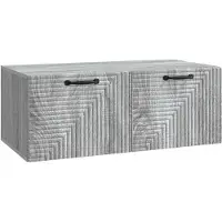 vidaXL Meuble TV mural , gris Sonoma, 78,5 x 41 x 30 cm