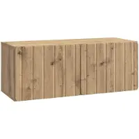 vidaXL Meuble TV mural 78,5 x 31 x 30 cm, chêne Artisan