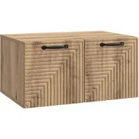 vidaXL Meuble TV mural en chêne Artisan, 59,5 x 41 x 30 cm
