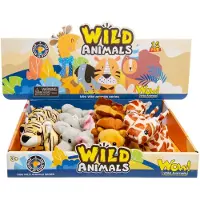 Merkloos Animaux de la jungle en peluche