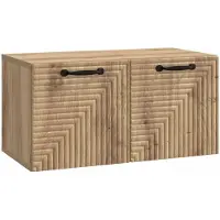 vidaXL Meuble TV mural en chêne Artisan, 59,5 x 31 x 30 cm