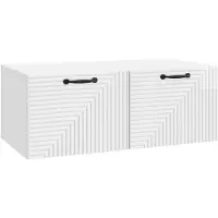 vidaXL Meuble TV mural , blanc brillant, 78,5 x 41 x 30 cm