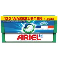 Ariel 4x Ariel Alpine 3 en 1 Détergent en dosettes 132 lavages - 4 x 33 lavages Alpine