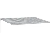 vidaXL Auvent rétractable Anthracite et blanc 5x3 m Tissu et aluminium