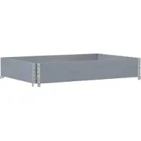 vidaXL Jardinière gris 120x80 cm bois massif de pin