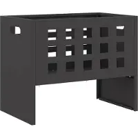 vidaXL Foyer Noir 50 x 30 x 40 cm Acier