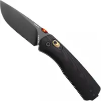 The James Brand Couteau pliant The Carter - Black + Fire