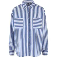 Urban Classics Chemisier azur / blanc