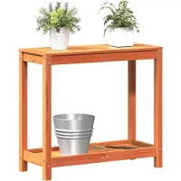 vidaXL Table à plantes avec étagère 82,5x35x75 cm pin massif