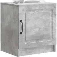 vidaXL Cabinet de chevet 2 pcs Gris béton 43 x 34,5 x 47 cm