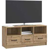 vidaXL Meubles TV, 102 x 34,5 x 47 cm, imitation chêne artisanal, panneaux de particules