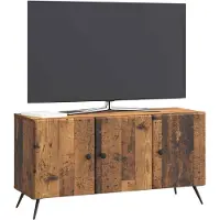 vidaXL Meuble TV en bois recyclé 99 x 34,5 x 50 cm, aggloméré