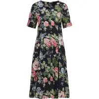 Goldner Robe d’été bleu / vert foncé / rose ancienne / noir