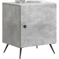 vidaXL Cabinet de chevet 2 pcs Gris béton 43 x 34,5 x 50 cm