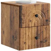 vidaXL Cabinet de chevet mural Bois ancien 33 x 34,5 x 40 cm