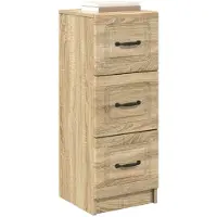 vidaXL Armoire à tiroirs Chêne Sonoma 33 x 34,5 x 87 cm