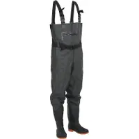 vidaXL Cuissardes avec bottes et ceinture vert foncé taille 40