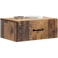 vidaXL Cabinet de chevet mural Bois ancien 49 x 34,5 x 20 cm