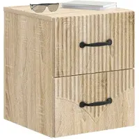vidaXL Cabinet de chevet mural Chêne Sonoma 34,5 x 33 x 40 cm