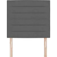 vidaXL Tête de lit gris foncé 90 cm tissu