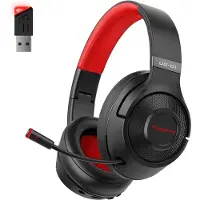 Fuegobird UG-01 Casque de jeu sans fil 2,4GHz - Casque Bluetooth - Multiplateforme - Convient pour PS4/PS5, Nintendo Switch - Noir