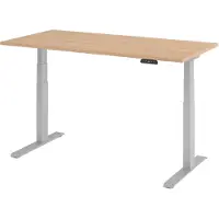 Hjh OFFICE PRO XDKB 16 S | 160x80 | réglable en hauteur électriquement - Chêne