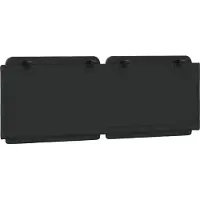 vidaXL Coussin de tête de lit "Zadar" noir 120 cm similicuir