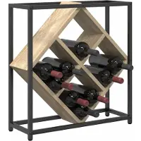 vidaXL Étagère à vin Chêne sonoma 51 x 18 x 52,5 cm Bois d'ingénierie