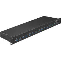 DeLOCK 19" Industrie HUB 13x USB 3.1 Gen 1 Typ-A 1x Typ-B