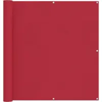 vidaXL Écran De Balcon Rouge 110 X 600 Cm Tissu Oxford