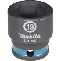 Makita Clé à douille E-16003 Impact Black 3/8pouce extérieur 4 pans D.19mm court